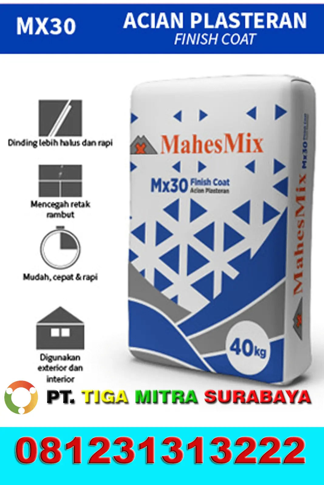 Semen Mortar Mahesmix MX 30 Acian